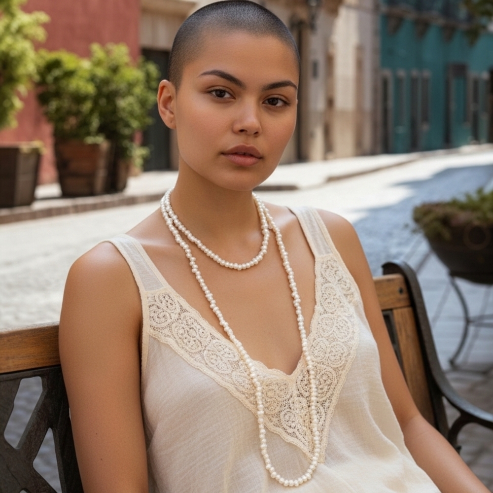 ✨️Fresh Water Pearls Infinity Necklace! - Picture 4 of 15